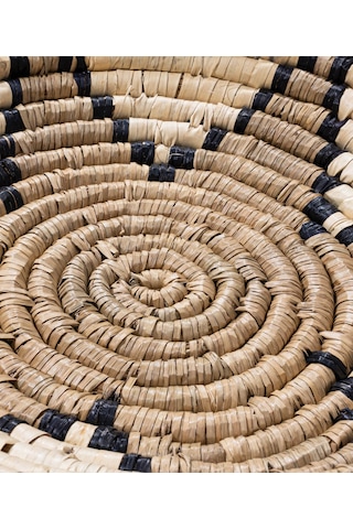 Meander Natural Bambu Afrikan El Yapımı Yıldız Duvar Tabağı Deko
