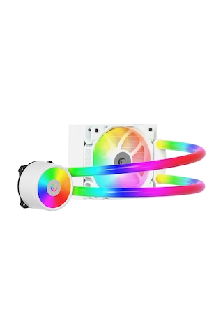 Rampage Iceblade C4 Ledli Tüplü 120 MM İşlemci Sıvı Soğutucu Beyaz