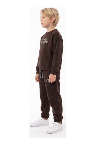 Toontoy Kids Toontoy Erkek Çocuk The Begınnıg Baskılı Eşofman Takım Koyu Kahverengi
