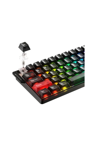 Cool 60 Black-clear %60 Ice Blade Manyetik Switch 8k Hz He Hotswap Rgb İngilizce Gaming Klavye