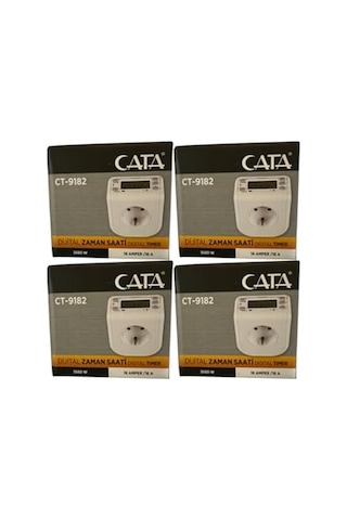 Ayrex Cata Ct-9182 Dijital Zaman Saati, 3680w, 16 Amper, Beyaz Ct-9182