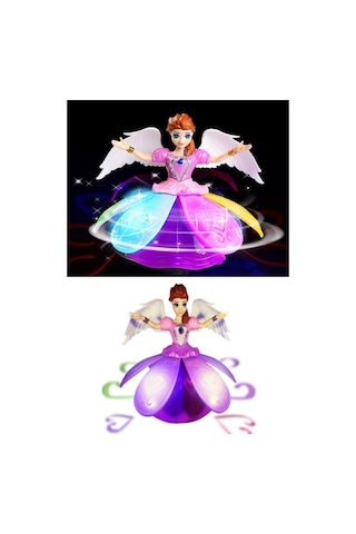 Frozen Elsa Angel Girl Dans Eden Sesli Işıklı Şarkı Söyleyen Pilli Oyuncak Bebek