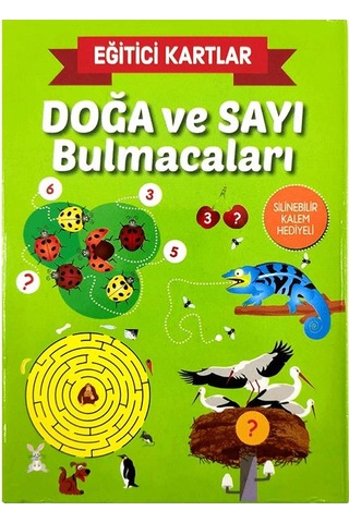 Doğa Ve Sayı Bulmacaları Eğitici Oyun Kartları - Etkinlik Kartlar