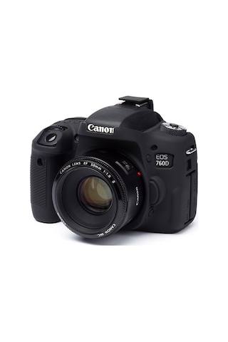 Easycover Canon 760D Silikon Kılıf Ecc760Db (Siyah)
