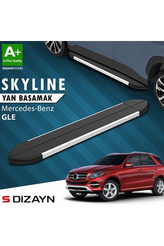 S-dizayn Mercedes Gle W166 Skyline Aluminyum Yan Basamak 193 Cm 2012-2019 A+ Kalite
