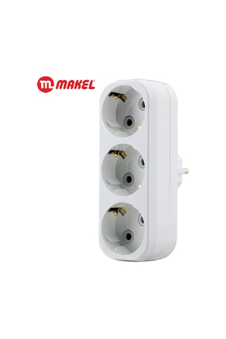 Makel Üçlü Fiş Priz Golyat I Tipi 3’Lü Topraklı Grup Priz 16Amper