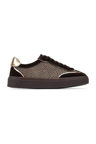 Tamer Tanca Kadın Kahverengi Süet Sneakers & Spor Ayakkabı 1063 209 Bn Ayk Y26 Kahve Suet