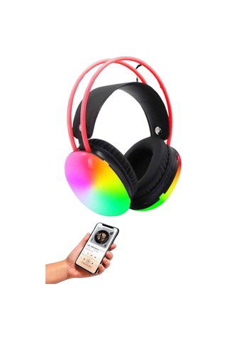 Kablosuz Bluetooth Kulaklık Rgb Işıklı Kulak Üstü 5.3 Bluetooth Bağlantılı -