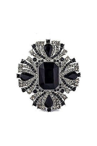 Vintage Avusturya Kristal Yapay Elmas Haç Çiçek Şekilli Broş Pin Kadınlar Kızlar İçin Zarif Takı Çok Renkli