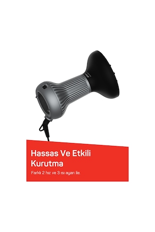 Arzum AR5124 Trendcare Curly 800W Saç Kurutma Makinesi, Difüzör Başlıklı, Bukle Belirginleştirici