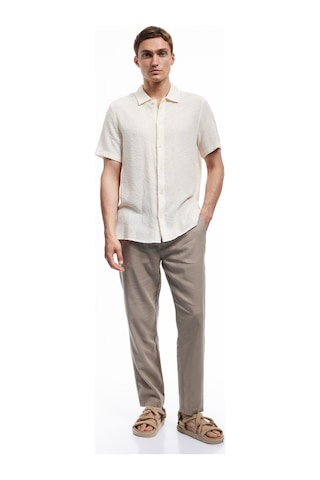 Koton Cep Detaylı Regular Fit Beli Bağcıklı Yazlık Pantolon Kahverengi 5sam40158hw Kahve