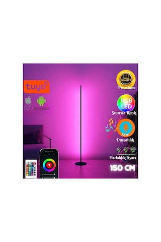 Neeko TUYA SMART UYUMLU Telefon Ve Kumanda Kontrollü Oda Aydınlatma Sistemi Full Rgb - 150 Cm WİFİ