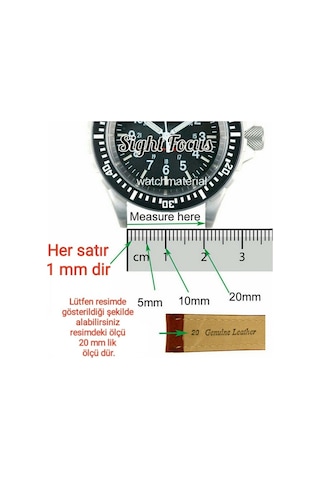 Watch Siyah Renk Deri Saat Kordonu 22mm923579