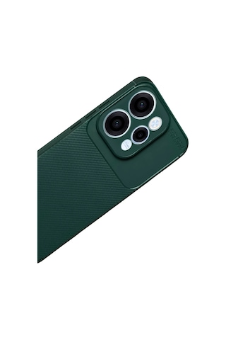 Newface - 778 - Oppo Reno 15 Auto Focus Karbon Kapak - - Csmo-tex - Koyu Yeşil