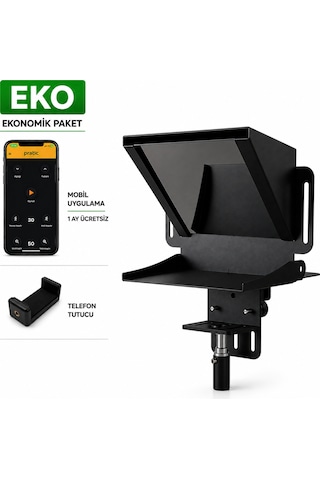 Pratic Teleprompter Eko Set Mobil Kontrollü Yerli Üretim
