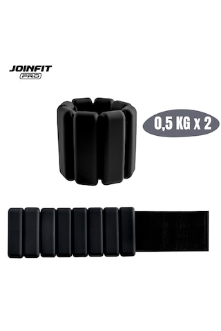 Joinfit El Ve Ayak İçin Bilek Ağırlığı 0,5 Kg 2 Adet Siyah