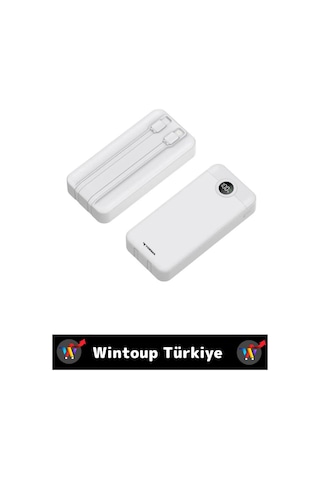 Kompakt 2 Çıkışlı Dijital Şarj Göstergeli Hızlı Şarj 20000 Mah Powerbank Taşınabilir Şarj Cihazı Çok Renkli