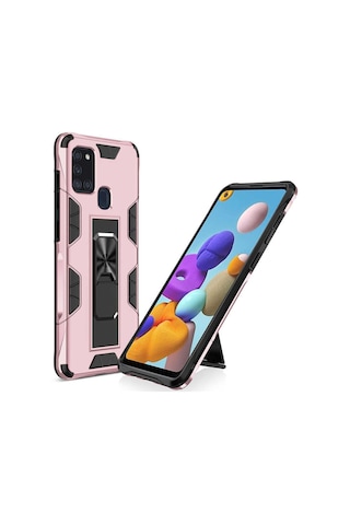 Samsung Uyumlu Galaxy A21S Kilif Miknatisli Zirhli Korumali Silikon 466792722