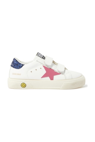 Golden Goose Çocuklar Için Deri Sneaker Ayakkabılar Beyaz