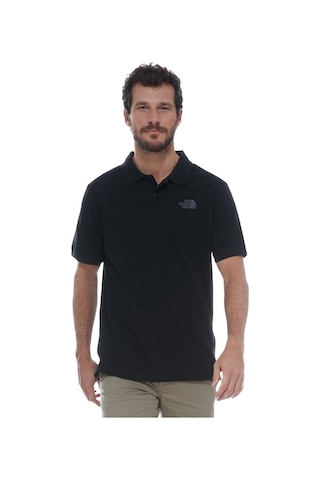 The North Face Nf00Cg71 M Polo Piouet Siyah Erkek T-Shirt Siyah