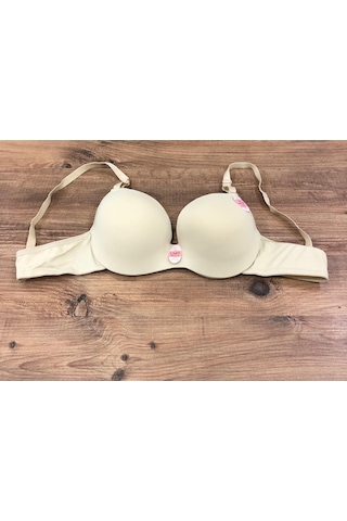 Umt Underwear Umt Kadın Desteksiz Boş B Cup Balenli Telli Sütyen 916 Ten