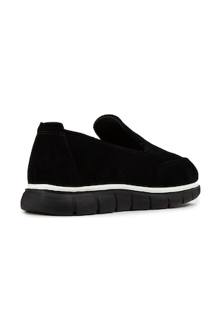 Deery Erkek Hakiki Süet Siyah Loafer Ayakkabı - 02044msyhe01