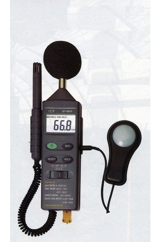 Cem Dt-8820 Çok Fonksiyonlu Sıcaklık Nem Işık + Ses Ölçer