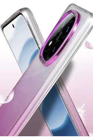 Newface - 650 - Xiaomi Redmi Note 14 Pro 5g Glossy Kapak - Csmo-tex - - Mor Diğer