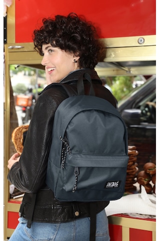 Jacbag Classic Junior -Tek Bölmeli Okul Çantası Junior Jac-Gri Çok Renkli