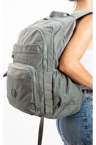 Ultra Hafif Çok Cepli Su Geçirmez Okul Çantası Laptop, Notebook, Okul, Spor, Seyahat Gri 571-11b-15 Gri