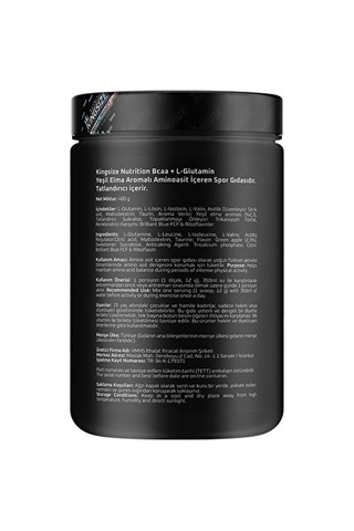 Kingsize Nutrition Bcaa + Glutamine Powder 480 Gr - Kırmızı Meyveler