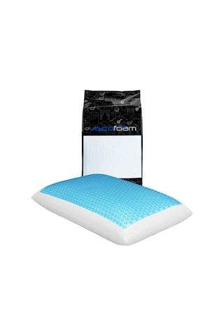 Viscofoam Bonni Terletmeyen Ortopedik Yastık Serinleten Visco Yastık Jelli Yastık 59x39x15.5cm