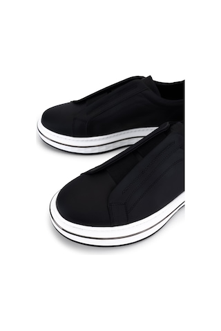 Tamer Tanca Erkek Hakiki Deri Siyah Sneakers & Spor Ayakkabı 698 1261-14 Erk Ayk Y26 Sıyah Met