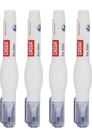 Kalem Daksil 4 Adet Cassa Sıvı Düzeltme Kalemi Tükenmez Pilot Kalem Mürekkep Kapatıcı Silici Örtücü Yazı Düzeltici 2