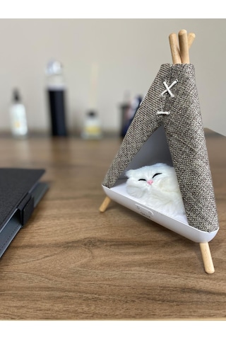 Tent Shape Kedili Masa Lambası, Gece Lambası, Abajur