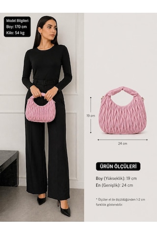 Moda Çınar Desenli Yeni Model El Ve Kol Çantası Model:pmb302130 Pembe Moda Çınar Desenli Yeni Model El Ve Kol Çantası Model:pmb302130 Pembe