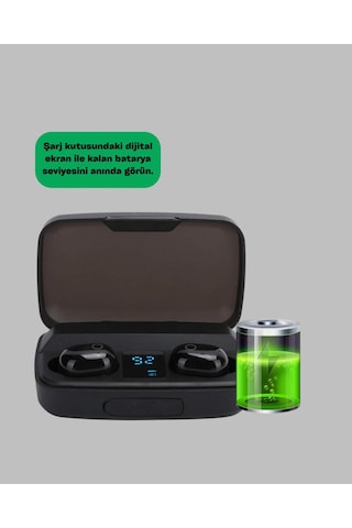 10 Metre Çekim Mesafeli Hafif Tasarımlı Bluetooth Kulaklık Ve Şarj Kutusu Seti