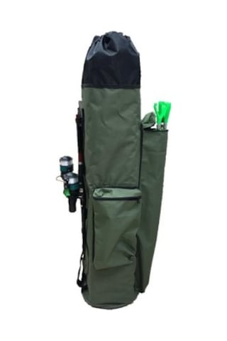 Powerex Haki Balıkçı Sırt ve Kamış Olta Çantası