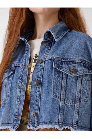 LOFT Comfort Fit Kadın Ceket Lf2031039 Q1.v1 Denim