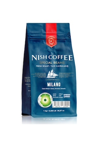 Nish Kahve Milano Espresso Kahve 1000 G