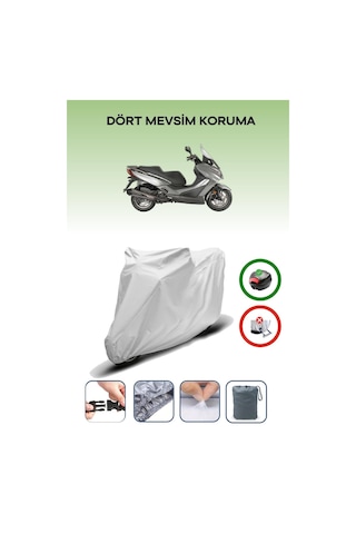 Kymco Xtown 125i Gri Motosiklet Brandası Arka Çanta Uyumlu