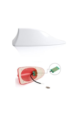 Renault Megane Beyaz Shark Balık Sırtı Araç Üstü Radio Anteni