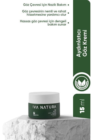 Iva Natura Göz Çevresi Bakım Kremi Organik Sertifikalı 15 ML