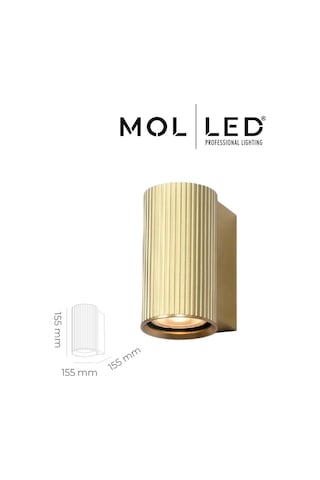 Molled Aura Serisi Gold Dekoratif Gu10 Duylu Aplik - Mol8103