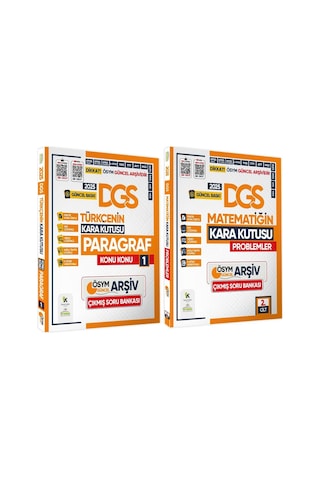 2025 Dgs Kara Kutu Paragraf Ve Problemler Çıkmış Soru Bankası 2li Set Konu Özetli Video/pdf Çözümlü