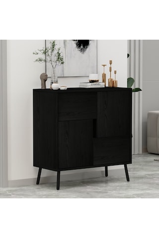 Darien Ç001 Çok Amaçlı Dolap Ahşap Siyah