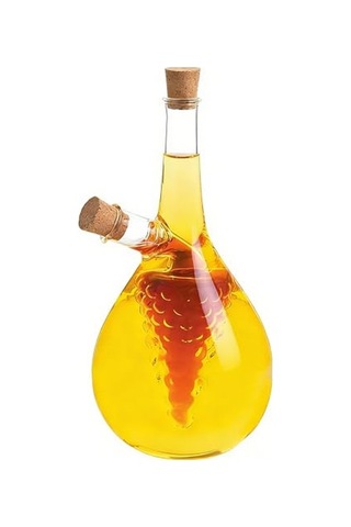Mutfak Kutusu Tools Sirke Ve Yağ Şişesi, Biberlik Grape Cluster Çok Renkli