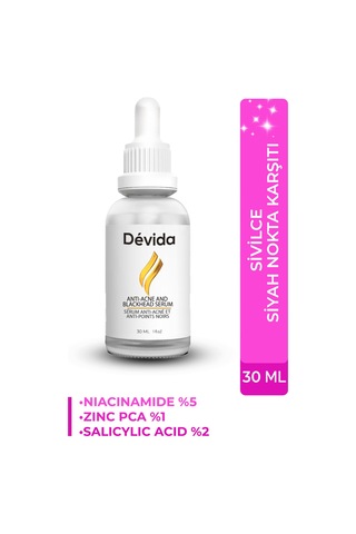 Devida Sivilce Karşıtı Siyah Nokta Akne Temizleyici Serum Elixir Series A260
