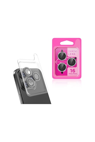 Maks Technology Apple İphone Uyumlu 16 Pro Max Mkst Cl-06 Kamera Lens Koruyucu - Desert Titanyum