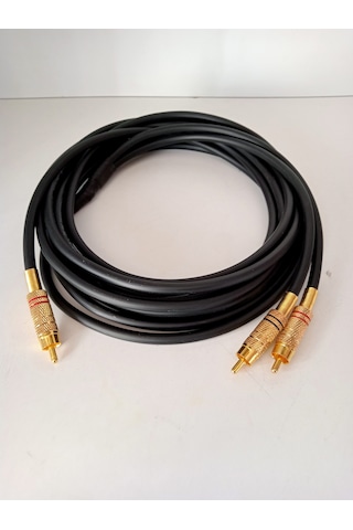 Amfi Rca Kablosu - 1 Giriş 2 Çıkış Teyp Subwoofer Çıkış - 5 Metre